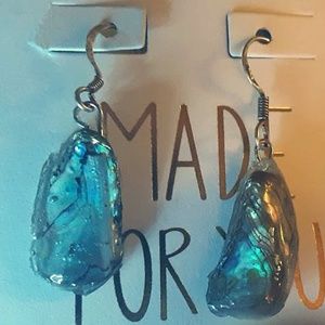 VINTAGE ABALONE EARRINGS